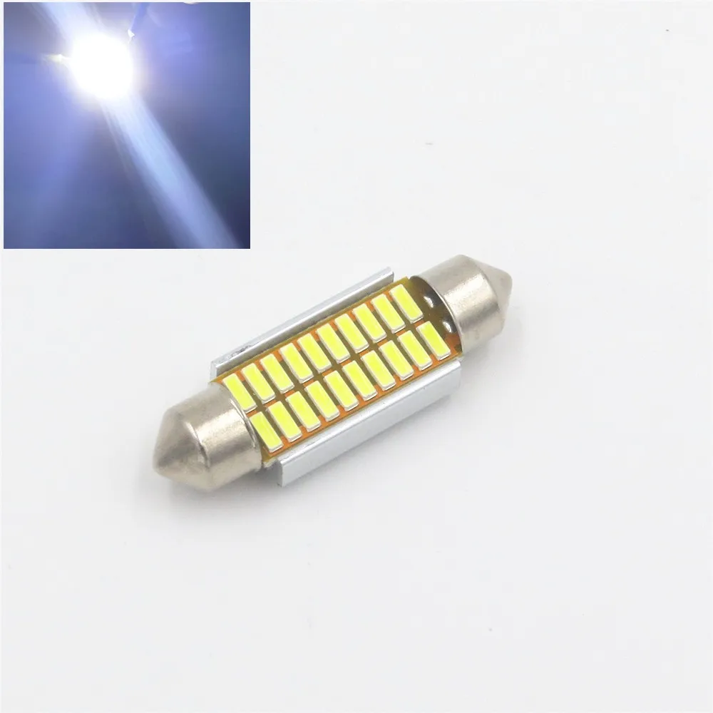 1pc 39mm C5W 4014 LED CANBUS NO ERROR Car Festoon Dome Interior LED Lights Lamp Auto Map Roof Reading Bulbs 20 SMD
1pc 39mm C5W 4014 LED CANBUS NO ERROR Car Festoon Dome Interior LED Lights Lamp Auto Map Roof Reading Bulbs 20 SMD