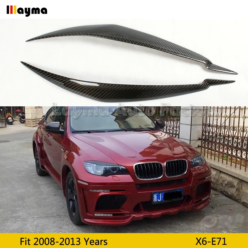 Carbon Fiber Car Eyebrows For BMW X6 35i 50i xDrive E71 2008 2009 2010 2011 2012 2013 year car lamp eyelid front eyebrow
Carbon Fiber Car Eyebrows For BMW X6 35i 50i xDrive E71 2008 2009 2010 2011 2012 2013 year car lamp eyelid front eyebrow