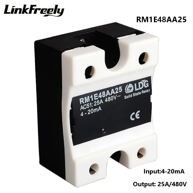 RM1E48AA25 25A 220V Analog SSR Relay Solid State,2SCR Output:42-530VAC Input: 4-20mA,Electrical Voltage SMD Mini Relay Module
RM1E48AA25 25A 220V Analog SSR Relay Solid State,2SCR Output:42-530VAC Input: 4-20mA,Electrical Voltage SMD Mini Relay Module