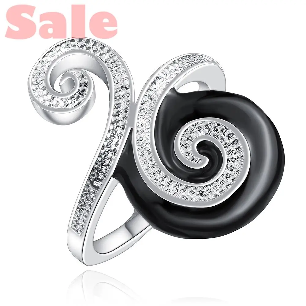 BHUA CUGA Plated Silver Ring Fashion Jewelry Fine Ring Sterling Factory Sale Black Enamel Ring with Clear Crystal
BHUA CUGA Plated Silver Ring Fashion Jewelry Fine Ring Sterling Factory Sale Black Enamel Ring with Clear Crystal