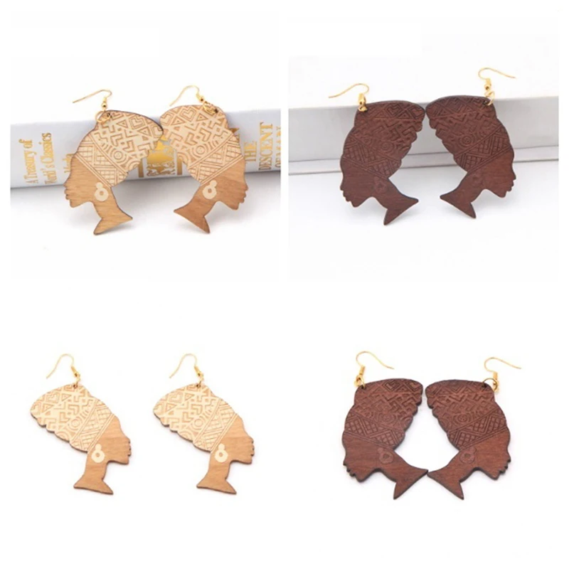 Vintage Long Wood Earring For Women Ethnic Fashion Jewelry African Head Geometric Dangle Drop Tassel Earrings Pendant Hot Sale
Vintage Long Wood Earring For Women Ethnic Fashion Jewelry African Head Geometric Dangle Drop Tassel Earrings Pendant Hot Sale