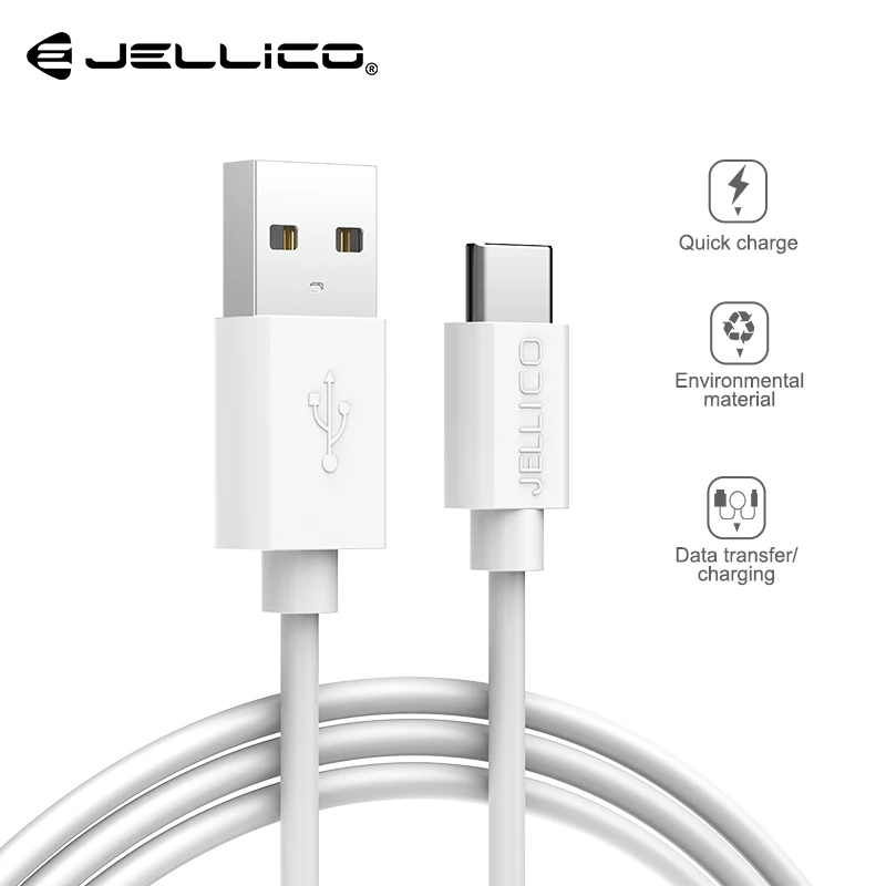 Jellico USB Type C Cable for USB-C Mobile Phone Type-c Data Cord Fast Charging USB Charger Cable for Samsung Galaxy S9 S8 Plus
Jellico USB Type C Cable for USB-C Mobile Phone Type-c Data Cord Fast Charging USB Charger Cable for Samsung Galaxy S9 S8 Plus