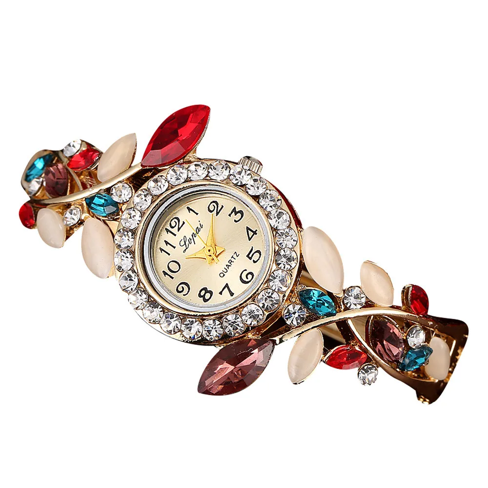 Fashion Woman Ladies Watches Leaves Strap Bracelet Watch reloj de mujer orologio donna montres femme dames horloges kadn saat
Fashion Woman Ladies Watches Leaves Strap Bracelet Watch reloj de mujer orologio donna montres femme dames horloges kadn saat