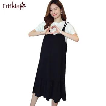 Fdfklak Two Pieces Set Maternity Dresses Summer Crop Top+Long Dress Short Sleeve Pregnancy Dress Pregnant Women Clothes 
Fdfklak Two Pieces Set Maternity Dresses Summer Crop Top+Long Dress Short Sleeve Pregnancy Dress Pregnant Women Clothes