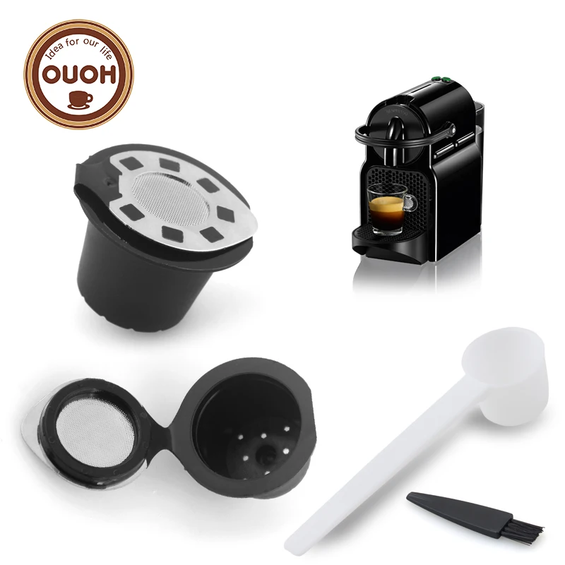 2pcs/pack Use 100 times Gold+Silver Refillable Reusable Coffee Capsule Filter Compatible For Nespresso (with Coffee Spoon)
2pcs/pack Use 100 times Gold+Silver Refillable Reusable Coffee Capsule Filter Compatible For Nespresso (with Coffee Spoon)