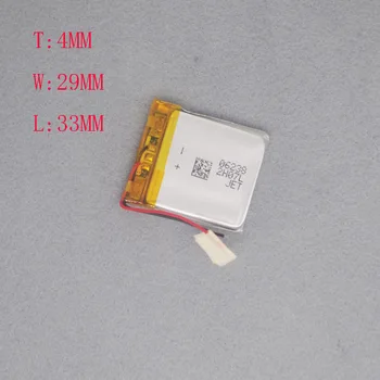 3.7V Polymer Lithium battery 402933 suitable for wireless mouse MP3MP4 battery 403035 320MAH
3.7V Polymer Lithium battery 402933 suitable for wireless mouse MP3MP4 battery 403035 320MAH