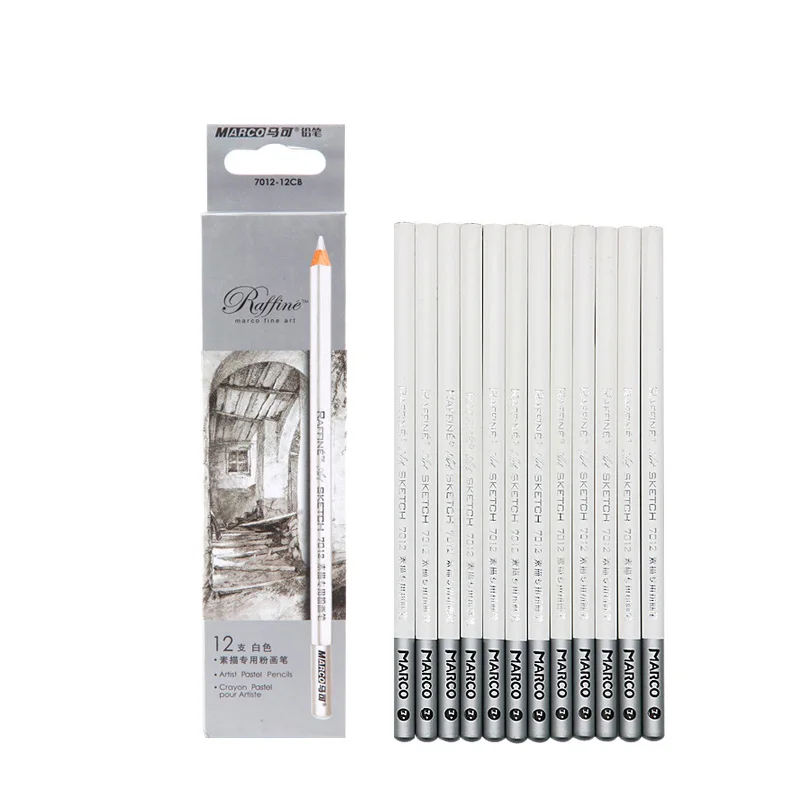 Marco7012 sketch highlight pen white pencil Soft Core Colored Charcoal Pencil For Drawing Highlight Pencil Crayon Blender Pastel
Marco7012 sketch highlight pen white pencil Soft Core Colored Charcoal Pencil For Drawing Highlight Pencil Crayon Blender Pastel