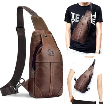 New High Quality Men Genuine Leather Cowhide Vintage Sling Chest Back Day Pack Travel fashion Cross Body Messenger Shoulder Bag
New High Quality Men Genuine Leather Cowhide Vintage Sling Chest Back Day Pack Travel fashion Cross Body Messenger Shoulder Bag