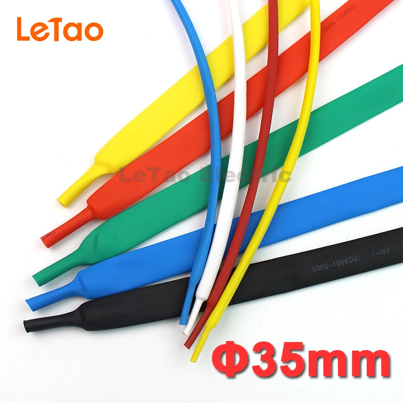 1Meter/lot heat shrink tube 2:1 shrinkable tubing 35mm assorted cable sleeve flexible wrap kit high quality
1Meter/lot heat shrink tube 2:1 shrinkable tubing 35mm assorted cable sleeve flexible wrap kit high quality