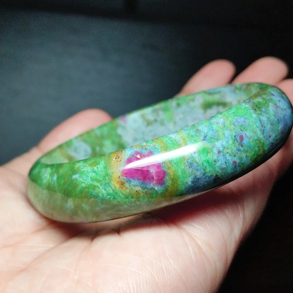 High Quality Natural Ruby Zoisite Red Green Woman Bangle Inner Diamater 56mm Gemstone Healing Best Bangle Drop Shipping AAAAA
High Quality Natural Ruby Zoisite Red Green Woman Bangle Inner Diamater 56mm Gemstone Healing Best Bangle Drop Shipping AAAAA