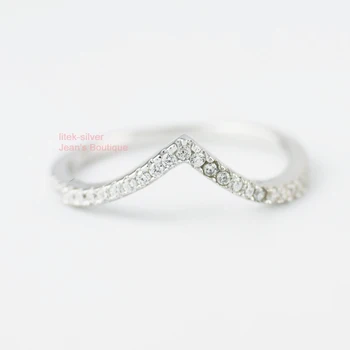 Wholesale 925 Sterling Silver Wishbone Chevron Dainty Cubic Zirconia Ring Size 4.75~7.5 A3657
Wholesale 925 Sterling Silver Wishbone Chevron Dainty Cubic Zirconia Ring Size 4.75~7.5 A3657