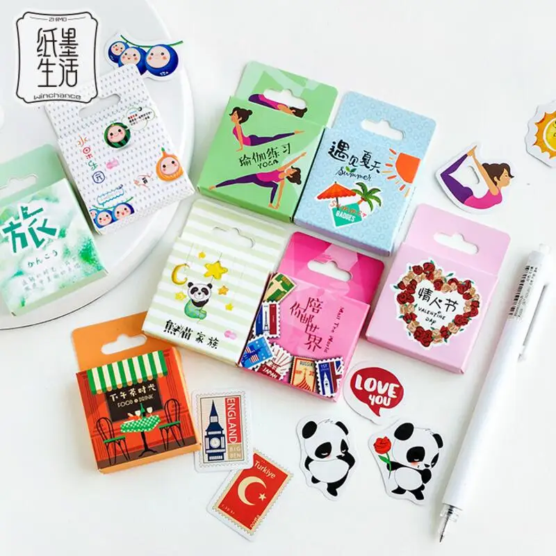 45 Pcs/box Kawaii Cute Panda Cartoon DIY Scrapbooking Diary Sticker Planner Decorations Album Stick Label School Station
45 Pcs/box Kawaii Cute Panda Cartoon DIY Scrapbooking Diary Sticker Planner Decorations Album Stick Label School Station