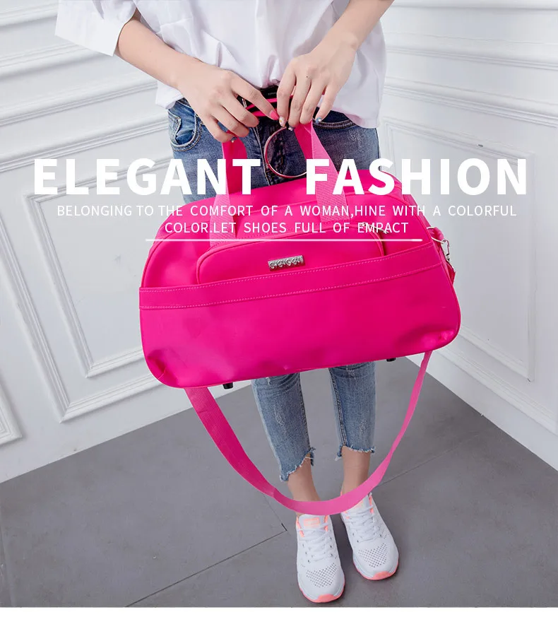 Pink Sport Bag Solid Canvas Travel Bag Fashion Simple Large Capacity Totes Handbag Shoulder Bag Women Yoga Gym Bag
Pink Sport Bag Solid Canvas Travel Bag Fashion Simple Large Capacity Totes Handbag Shoulder Bag Women Yoga Gym Bag
