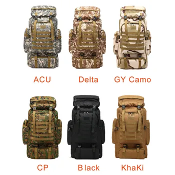 80L large capicity tactical backpacks waterproof military climbing hiking bag fit for outdoor camping mountaineering
80L large capicity tactical backpacks waterproof military climbing hiking bag fit for outdoor camping mountaineering