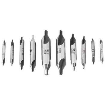 10pc 1mm-5mm Hss Center Drill Set 60 Degree Combined Countersink Bits Tip Set Metal Lathe Working Tools High Quanlity
10pc 1mm-5mm Hss Center Drill Set 60 Degree Combined Countersink Bits Tip Set Metal Lathe Working Tools High Quanlity