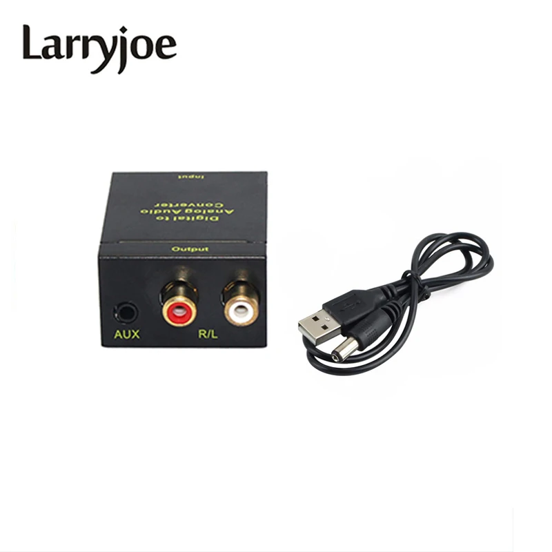 Larryjoe Black Digital Optical Coax Coaxial Toslink to Analog RCA Audio Converter with 3.5mm Jack Port
Larryjoe Black Digital Optical Coax Coaxial Toslink to Analog RCA Audio Converter with 3.5mm Jack Port