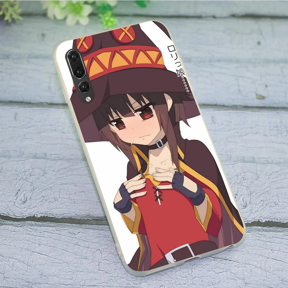 Silicone Case for Huawei P9 Lite 2016 KonoSuba Megumin Kono Phone Cover for P10 P20 P30 P Smart 2018 2019 Mate 10 20 Pro P8
Silicone Case for Huawei P9 Lite 2016 KonoSuba Megumin Kono Phone Cover for P10 P20 P30 P Smart 2018 2019 Mate 10 20 Pro P8