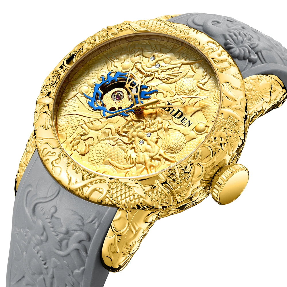 Men's Watch Fashion Automatic Mechanical Gold Dragon Sculpture Watch Men Quartz Clock Top Brand Luxury Waterproof Sports Watches
Men's Watch Fashion Automatic Mechanical Gold Dragon Sculpture Watch Men Quartz Clock Top Brand Luxury Waterproof Sports Watches