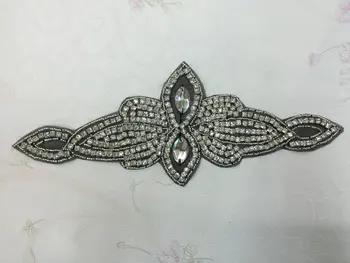 wholesale DHL FREE Iron on Rhinestone Crystal Wedding Bridal Craft DIY black mesh Applique Sash Dress Motif
wholesale DHL FREE Iron on Rhinestone Crystal Wedding Bridal Craft DIY black mesh Applique Sash Dress Motif