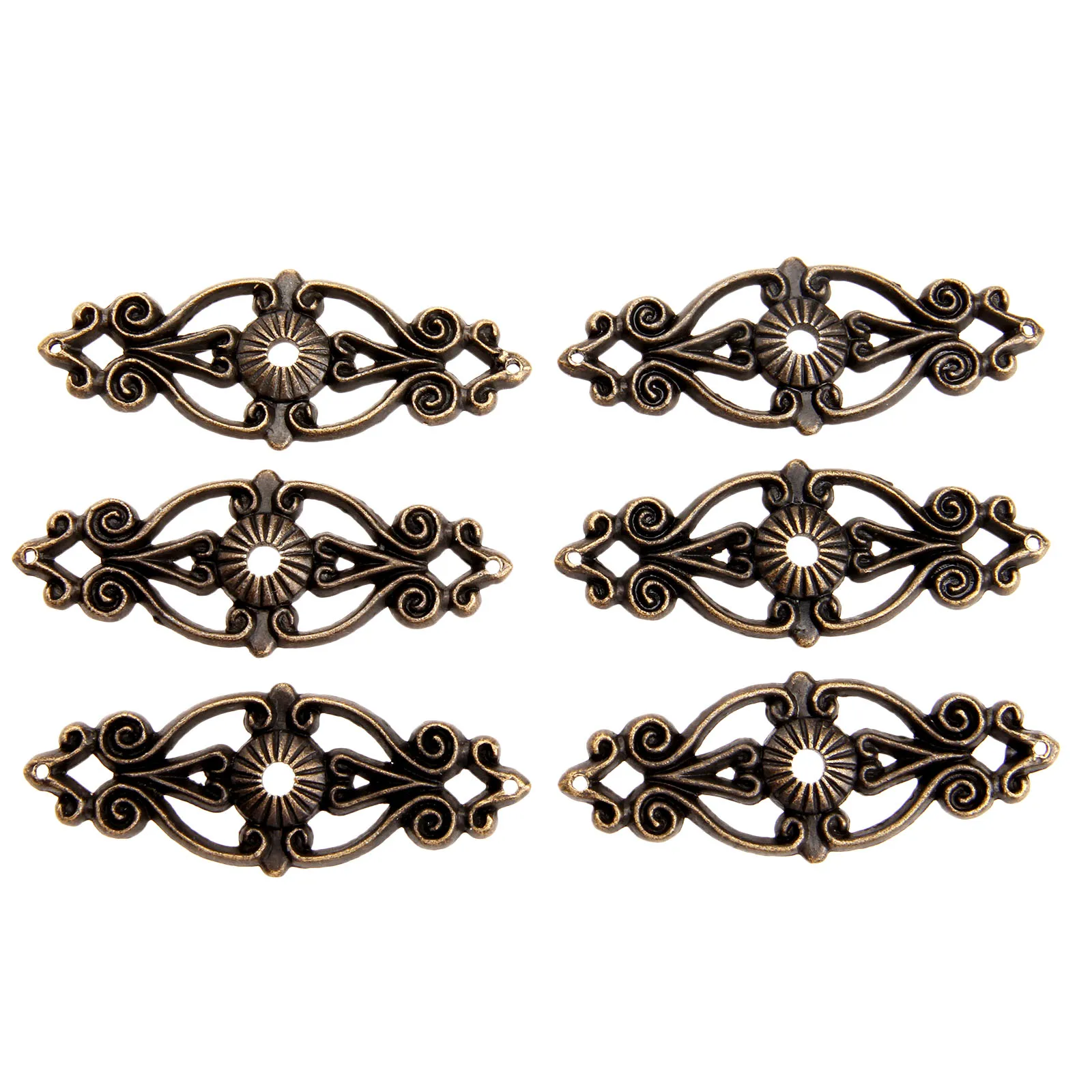 6Pcs Antique Bronze Decorative Jewelry Gift Box Album Feet Leg Corner Protector Iron Furniture Fittings with Nails 63*24mm
6Pcs Antique Bronze Decorative Jewelry Gift Box Album Feet Leg Corner Protector Iron Furniture Fittings with Nails 63*24mm