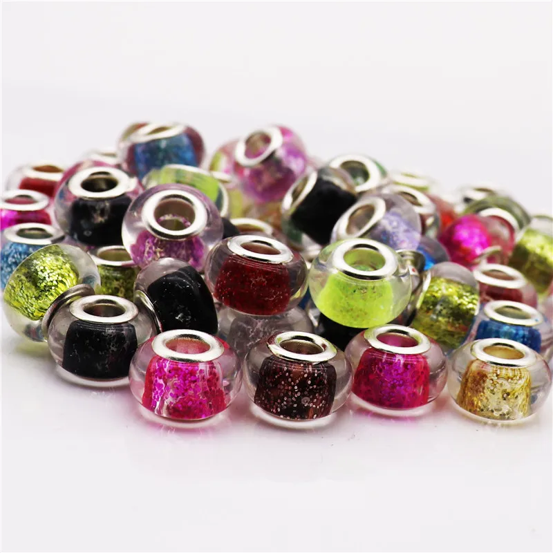 50Pcs/Lot Mixed Color Gold Powder Glitter Round Glass Resin Murano Beads Charms Fit DIY Pandora Bracelet For DIY Jewelry Making
50Pcs/Lot Mixed Color Gold Powder Glitter Round Glass Resin Murano Beads Charms Fit DIY Pandora Bracelet For DIY Jewelry Making