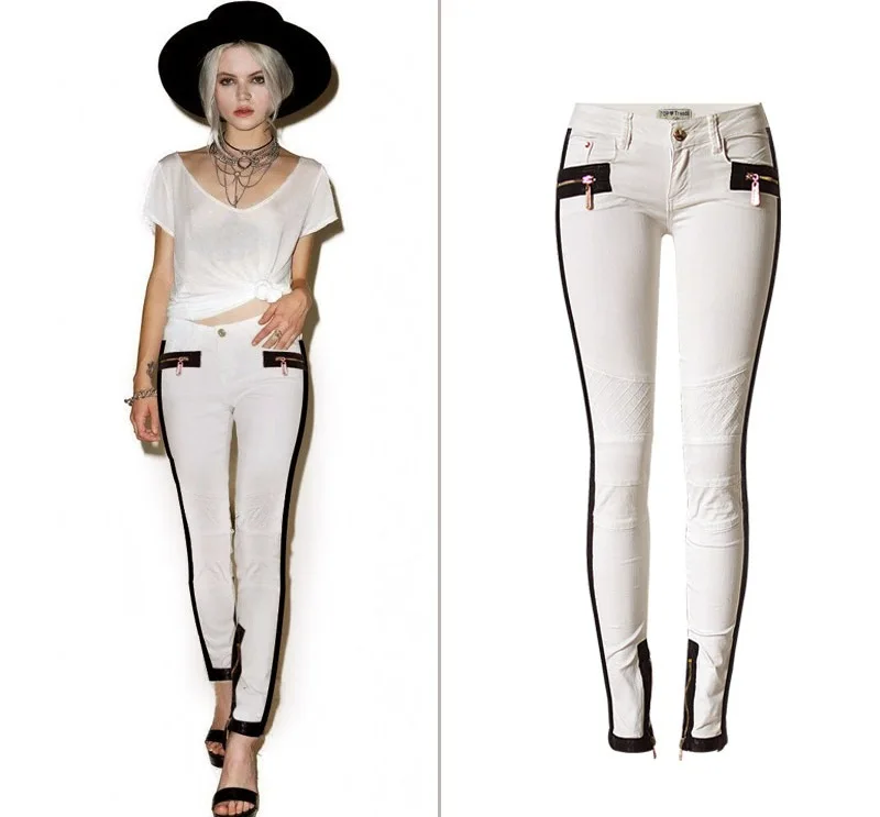 Embroidery Jeans Pants (30)