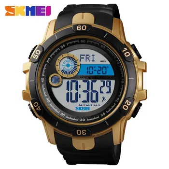 

SKMEI sports fashion compass electronic watch step by step student men's waterproof watch erkek kol saati Calorie Pedometer 1480
