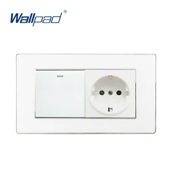 1 Gang Switch and EU Socket Wallpad Luxury Wall Outlet Acrylic Panel 146*86mm EU Outlet Schuko + 1 Gang 2 Way Wall Switches
1 Gang Switch and EU Socket Wallpad Luxury Wall Outlet Acrylic Panel 146*86mm EU Outlet Schuko + 1 Gang 2 Way Wall Switches