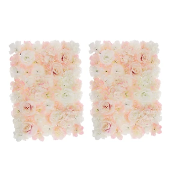 2pcs Artificial Silk Flower Rose Hydrangea Wall Panel Romantic Wedding Venue Background Party Decorations Photo Props, 60x45cm
2pcs Artificial Silk Flower Rose Hydrangea Wall Panel Romantic Wedding Venue Background Party Decorations Photo Props, 60x45cm