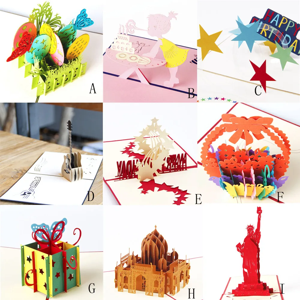 Creative 3D Pop Up Greeting Card Laser Cut Birthday Cake and Girl PostCard Greeting Cards Party Invitation Card Gift Paper Cards
Creative 3D Pop Up Greeting Card Laser Cut Birthday Cake and Girl PostCard Greeting Cards Party Invitation Card Gift Paper Cards