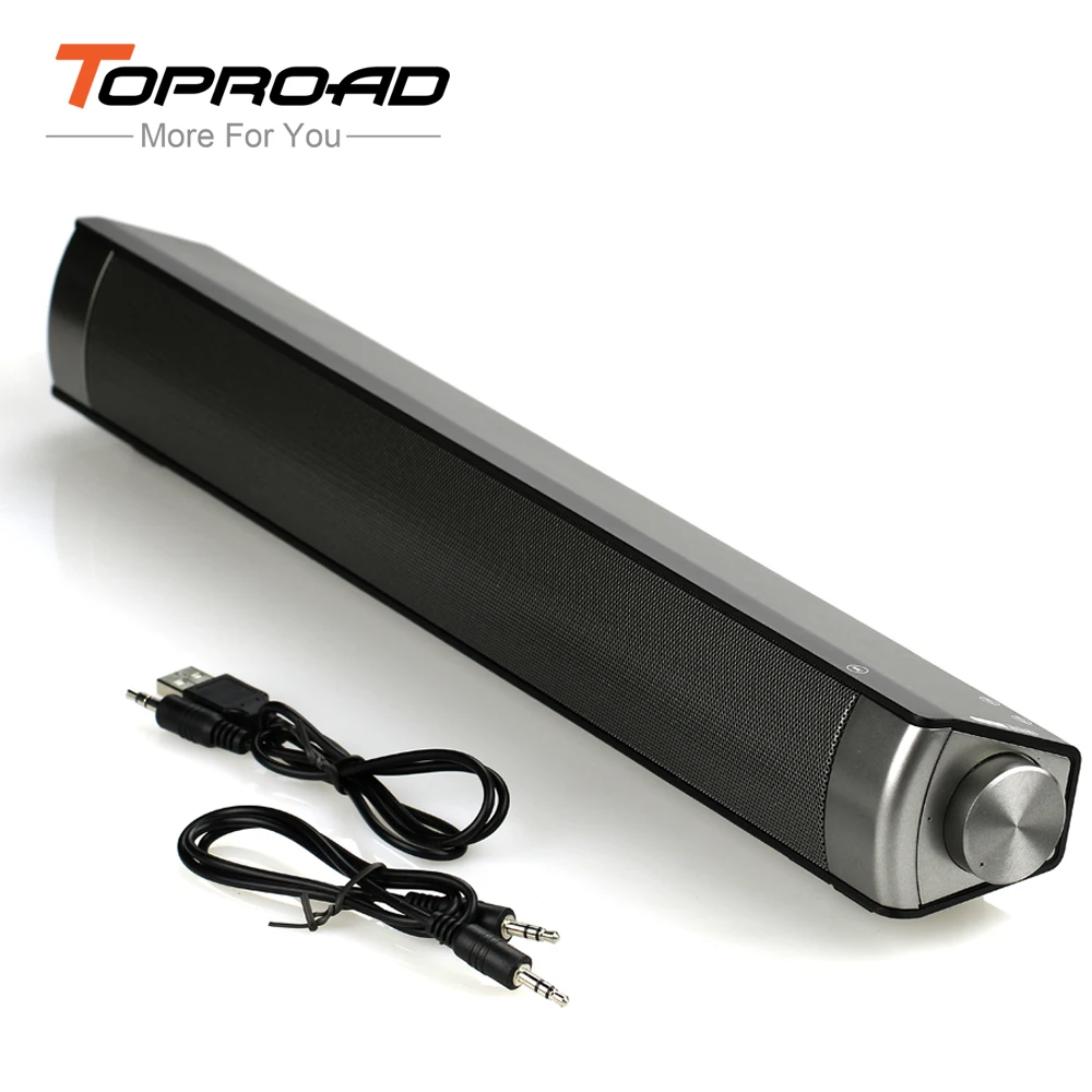 TOPROAD Wireless Bluetooth Speaker Slim Magnetic Wireless Soundbar Subwoofer Speakers Hands-free for Mobile Phones PC Tablet TV
TOPROAD Wireless Bluetooth Speaker Slim Magnetic Wireless Soundbar Subwoofer Speakers Hands-free for Mobile Phones PC Tablet TV