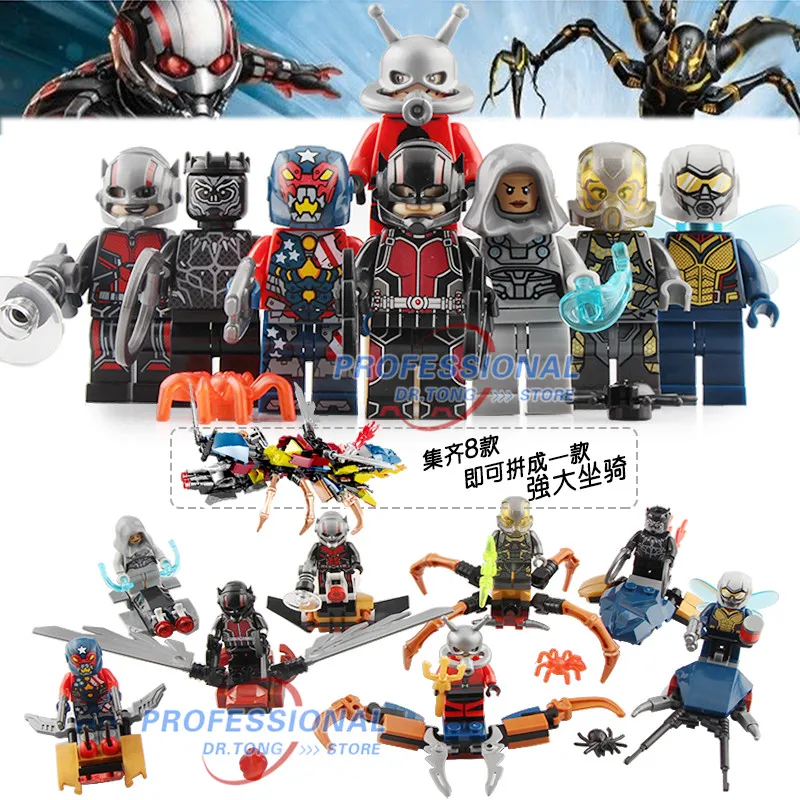 8pcs/set Marvel 8in1 Ant-Man Wasp Scott Lang Figure Set Ant Man Yellow Jacket Building Block Models Bricks Kits Toys SY1123
8pcs/set Marvel 8in1 Ant-Man Wasp Scott Lang Figure Set Ant Man Yellow Jacket Building Block Models Bricks Kits Toys SY1123