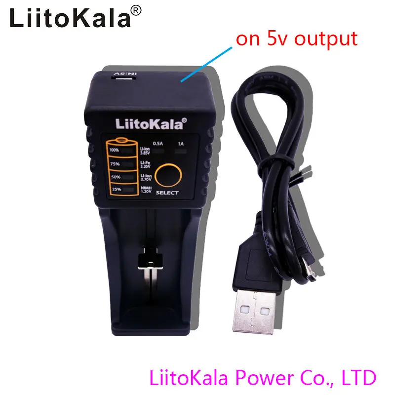 

liitokala lii-100B 266501865016340 RC123 single slot intelligent charger, LiFePO4, 12V Ni MH Ni Cd charging, no 5V output