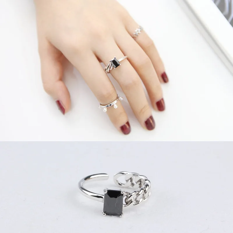 Bijoux Ladies New Zircon Silver 925 Rings for Women Gifts Vintage Large Adjustable Size Rings Luxury Sterling Silver Jewelry
Bijoux Ladies New Zircon Silver 925 Rings for Women Gifts Vintage Large Adjustable Size Rings Luxury Sterling Silver Jewelry