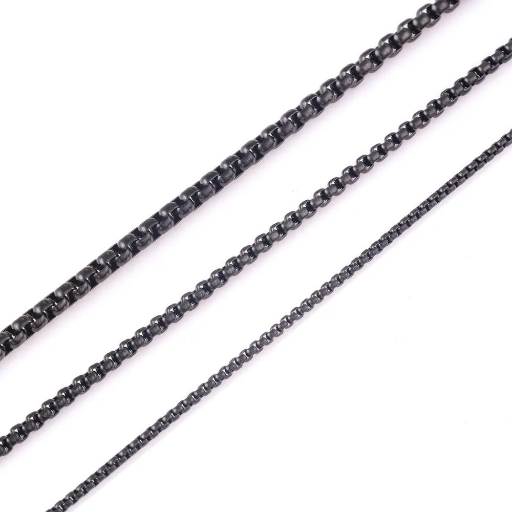 316L Stainless Steel Necklace For Women and Men Black Jewelry Chain Fashion High Quality Black Plated Chain
316L Stainless Steel Necklace For Women and Men Black Jewelry Chain Fashion High Quality Black Plated Chain