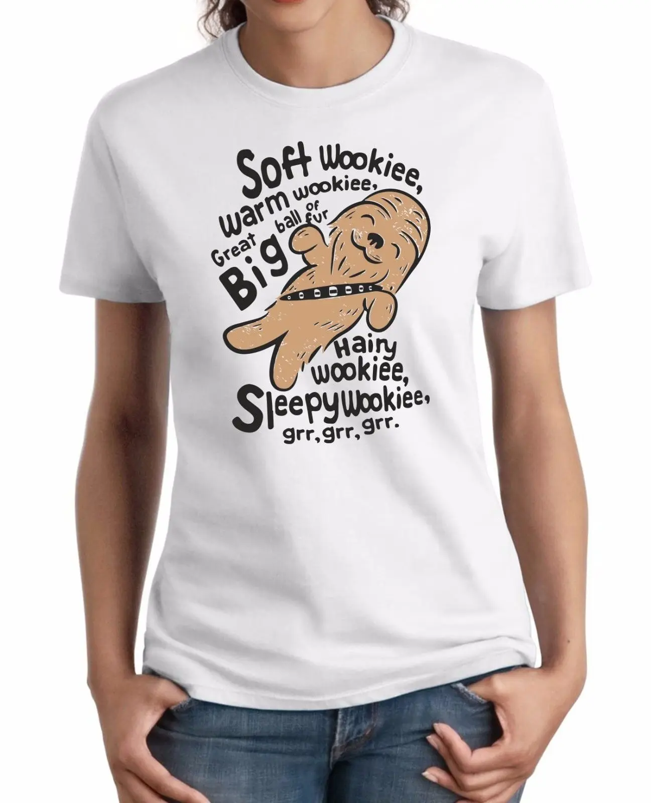 Soft Wookiee Warm Wookiee Grr Grr Grr-Star Wars Inspired Ladies& Mens/womensComedy Print Tee Short Sleeve Clothing free shipping
Soft Wookiee Warm Wookiee Grr Grr Grr-Star Wars Inspired Ladies& Mens/womensComedy Print Tee Short Sleeve Clothing free shipping