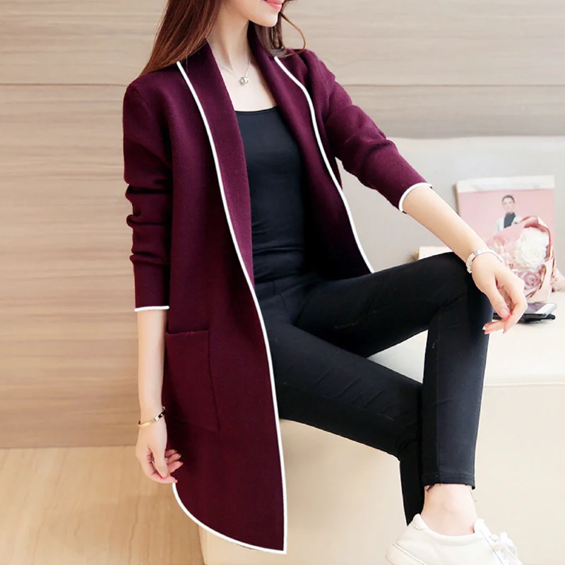 2019 Spring Autumn New Wild Loose Long Knitwear Cardigan Women Sweater Coat Long Sleeve Long Outwear Coats
2019 Spring Autumn New Wild Loose Long Knitwear Cardigan Women Sweater Coat Long Sleeve Long Outwear Coats