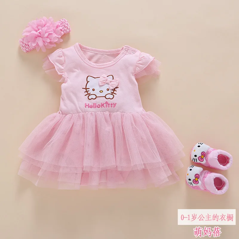 Pink Hello Kitty Style Baby Dress for Girl Soft Cotton Three-Piece Sock with Headband Bow Baby Dress Rompe Robes for Girls
Pink Hello Kitty Style Baby Dress for Girl Soft Cotton Three-Piece Sock with Headband Bow Baby Dress Rompe Robes for Girls