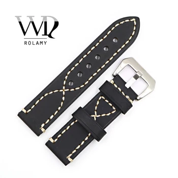 Rolamy 20 22 24 26mm Black Thick Strap Watch Band For Tag CARRERA Omega Montblanc Panerai Daytona Submariner Tissot
Rolamy 20 22 24 26mm Black Thick Strap Watch Band For Tag CARRERA Omega Montblanc Panerai Daytona Submariner Tissot