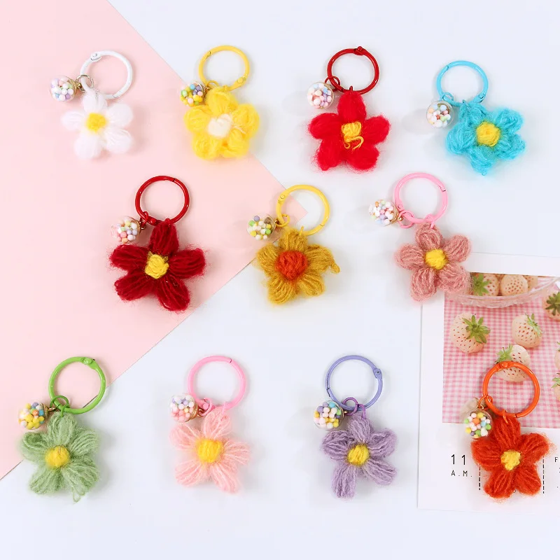 ins cute colorful flower knitted plush pendant key chain bag pom pom keychain plush keychain
ins cute colorful flower knitted plush pendant key chain bag pom pom keychain plush keychain