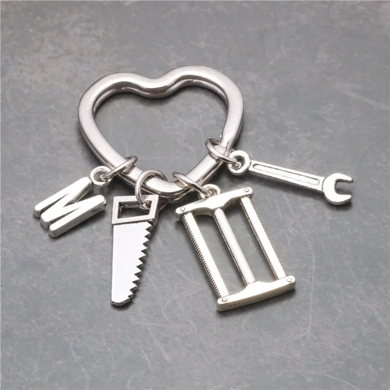 A-Z 26 Letter Hand Tools Saw Wrench Keychain Heart Keyring Birthday Gifts For Dad Father's Day Llavero Statement Key Chains
A-Z 26 Letter Hand Tools Saw Wrench Keychain Heart Keyring Birthday Gifts For Dad Father's Day Llavero Statement Key Chains