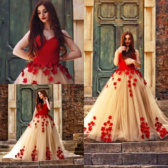 vestido de fest Red Ball Gown Arabic Prom Dresses Long Formal Puffy Sweetheart Princess Flowers Tulle Dubai Prom Gowns 2019
vestido de fest Red Ball Gown Arabic Prom Dresses Long Formal Puffy Sweetheart Princess Flowers Tulle Dubai Prom Gowns 2019