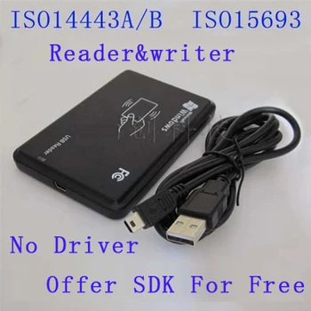 13.56MHz ISO 15693 RFID Desktop Reader/writer ISO144443A/B Free Shipping No Driver
13.56MHz ISO 15693 RFID Desktop Reader/writer ISO144443A/B Free Shipping No Driver