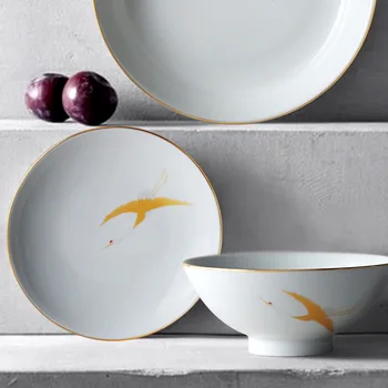 ceramic dinnerware set separate products on glazed Japan style gold edge line 5.5inch porcelain mug saucer plates bowl with lid
ceramic dinnerware set separate products on glazed Japan style gold edge line 5.5inch porcelain mug saucer plates bowl with lid