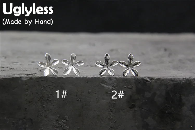 Uglyless Real 925 Sterling Silver Little Flowers Stud Earrings for Women Small Size Handmade Floral Brincos Vintage Studs Bijoux 
Uglyless Real 925 Sterling Silver Little Flowers Stud Earrings for Women Small Size Handmade Floral Brincos Vintage Studs Bijoux
