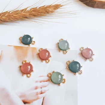 Glass Pendant Eardrop Gold Plated Alloy Necklace Earring Accessories Connector Jewelry Component Diy Handmade Material 8pcs
Glass Pendant Eardrop Gold Plated Alloy Necklace Earring Accessories Connector Jewelry Component Diy Handmade Material 8pcs