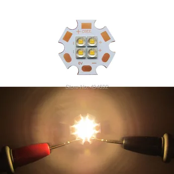12W Cree XPE2 XP-E2 4Leds Led Emitter Light 6V/12V Cool White/Warm White 5700-6500K/2900-3200K On 20MM Copper PCB Board
12W Cree XPE2 XP-E2 4Leds Led Emitter Light 6V/12V Cool White/Warm White 5700-6500K/2900-3200K On 20MM Copper PCB Board