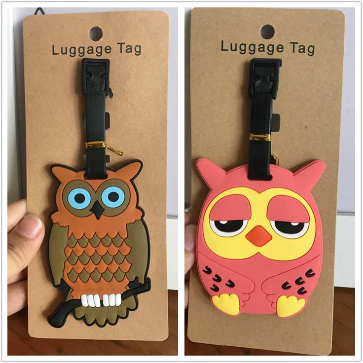 Kawaii Owl Q veision Luggage Tag PVC Pendants Portable Travel Label Suitcase ID Address Holder tags anime new Unisex Tags
Kawaii Owl Q veision Luggage Tag PVC Pendants Portable Travel Label Suitcase ID Address Holder tags anime new Unisex Tags