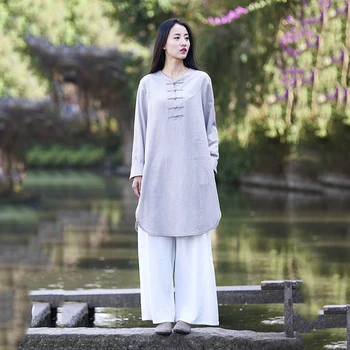 High Quality 2020 New Arrival Women Fashion Vintage Chinese Style Split Cotton Linen Loose Long Blouse Shirt
High Quality 2020 New Arrival Women Fashion Vintage Chinese Style Split Cotton Linen Loose Long Blouse Shirt