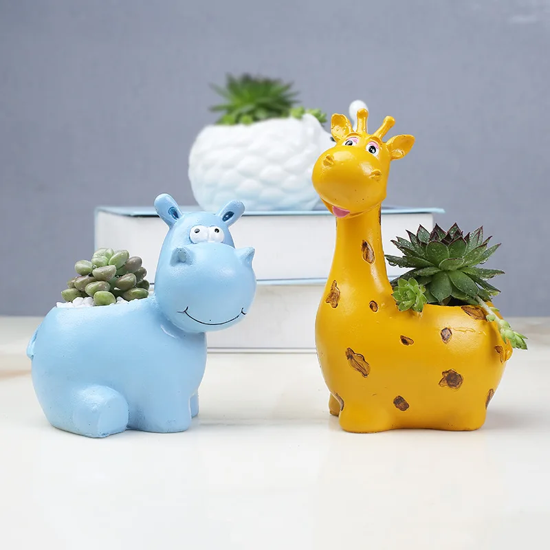 Cartoon Animal Resin Flower Pot Gardening Creative Desktop Potted Succulent Flower Pots Small Garden Balcony Flower Pot
Cartoon Animal Resin Flower Pot Gardening Creative Desktop Potted Succulent Flower Pots Small Garden Balcony Flower Pot